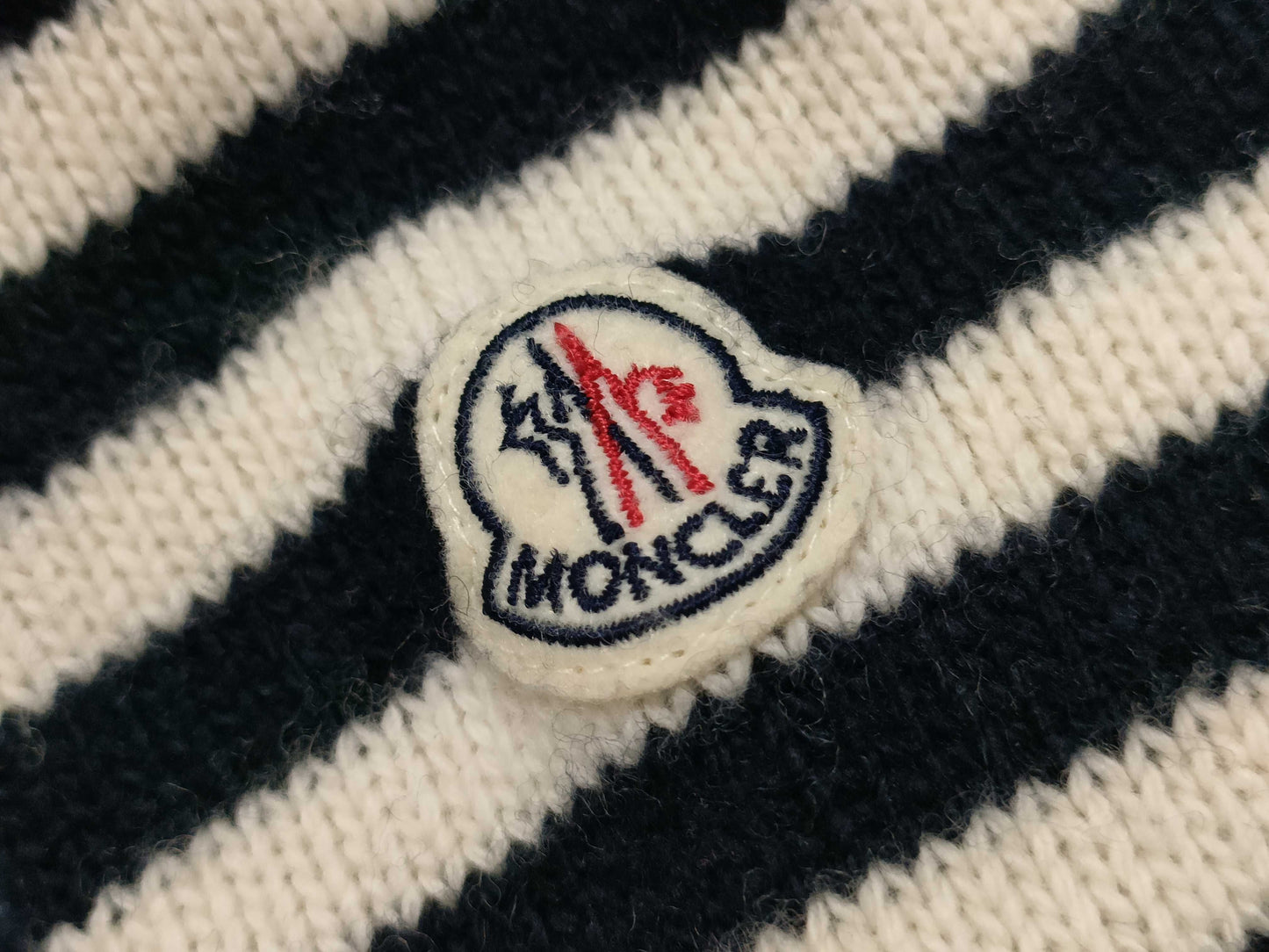 MONCLER MONCLER Moncler Striped Sweater Logo Top