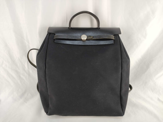 HERMES Airbag HERMES Airbag Ad Black □C Cadena Backpack