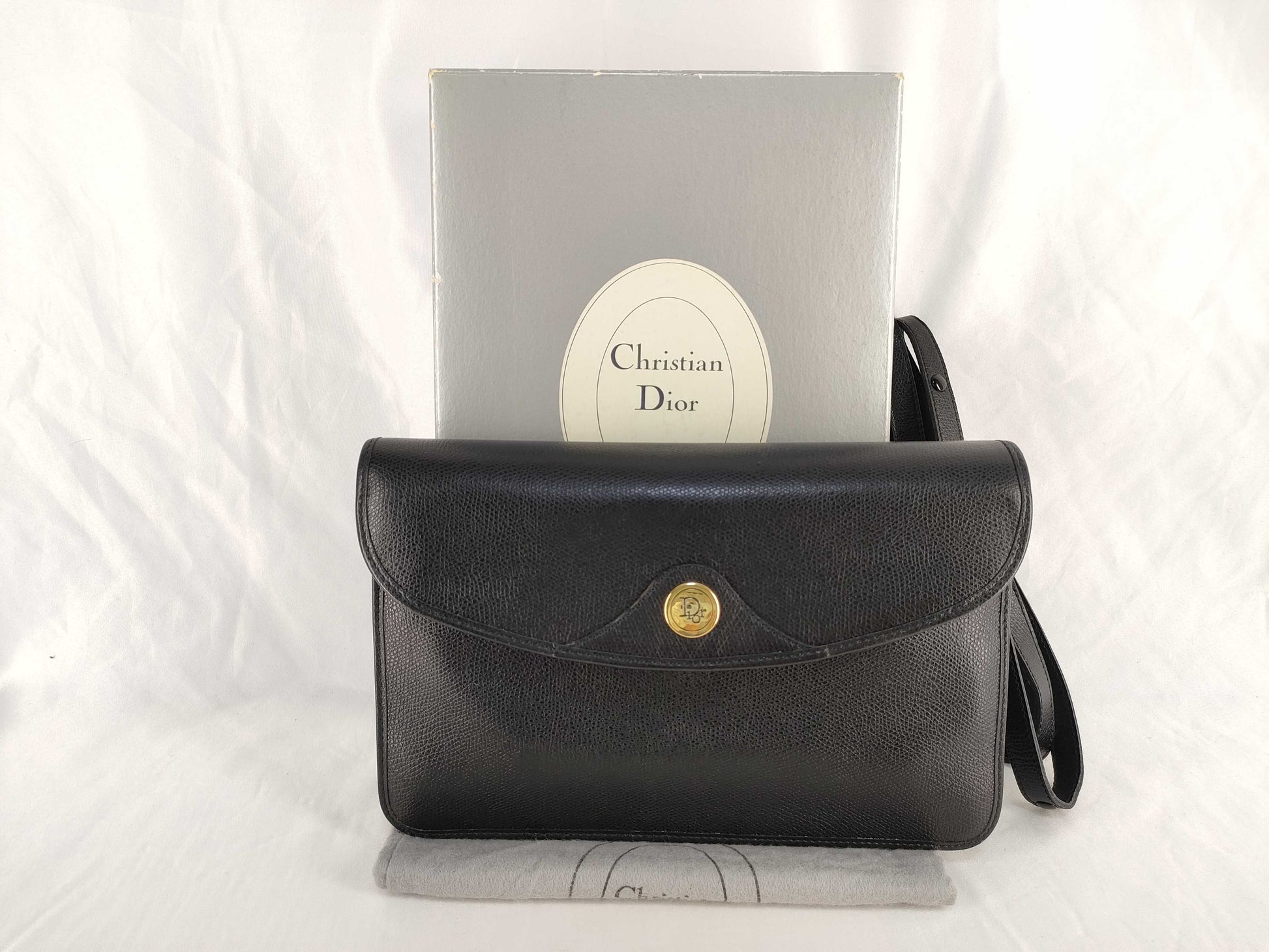 Dior Leather Clutch Bag Shoulder Bag
