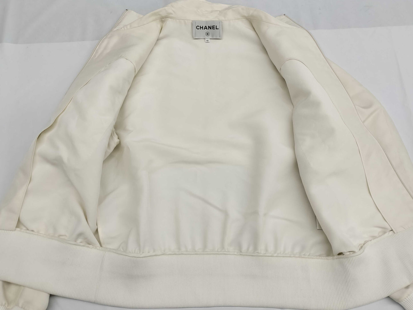 CHANEL Coco Mark Jersey Set Track Jacket Pants P57411V43202 #42/34 Other Apparel