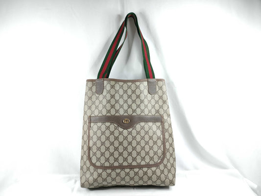 GUCCI Sherry Line PVC Tote Bag