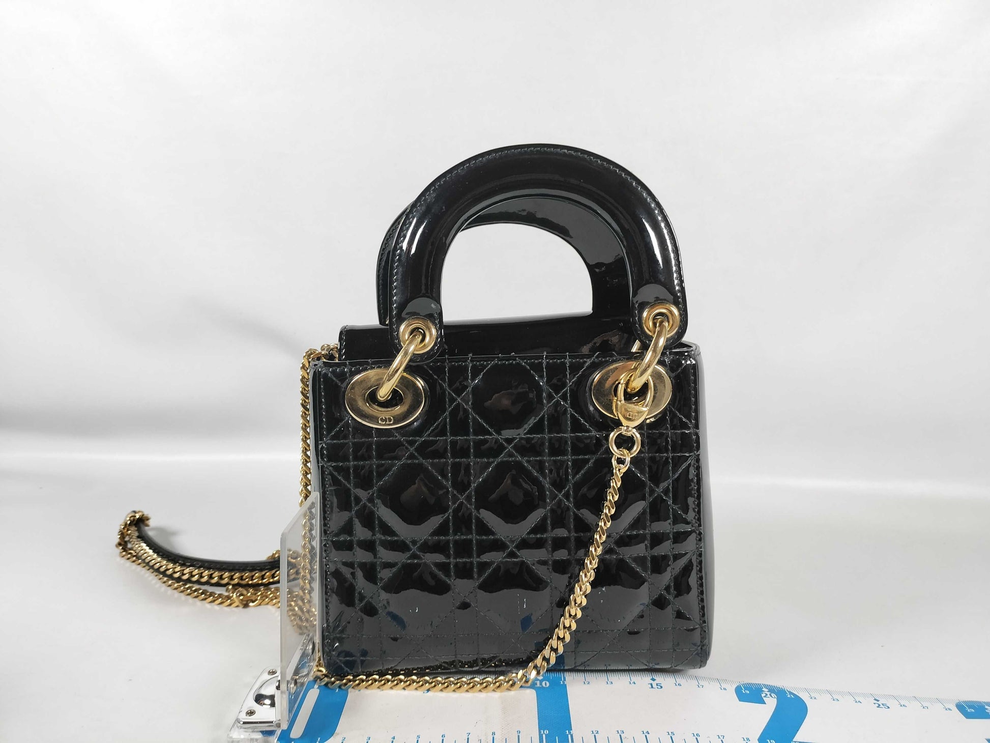 Christian Dior Dior Enamel Lady Dior Handbag Handbag
