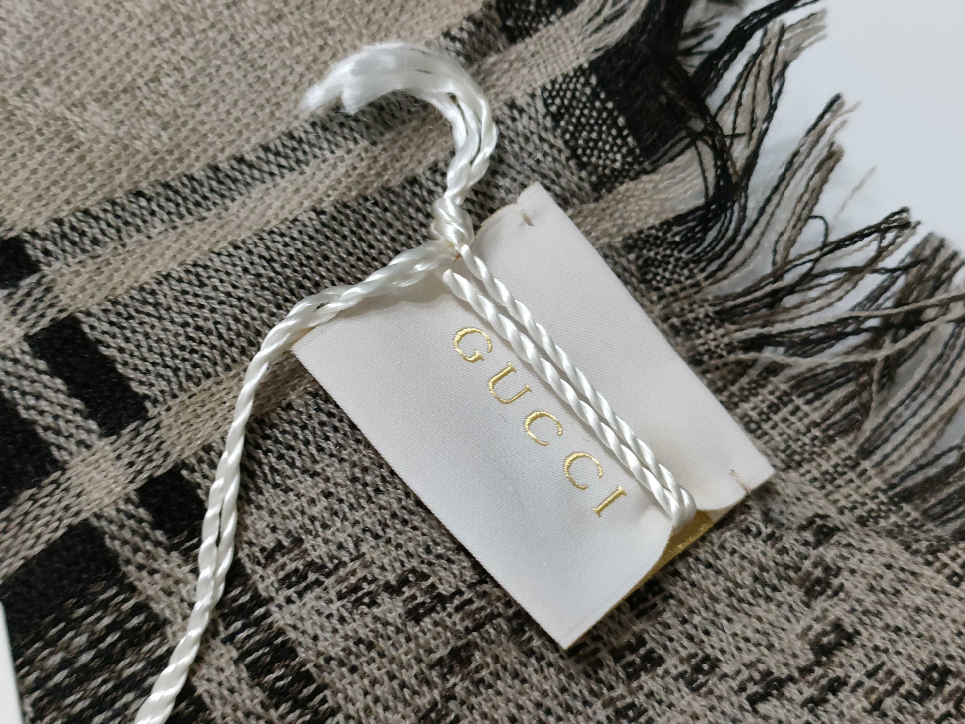 GUCCI Brown Stole 42 Scarf