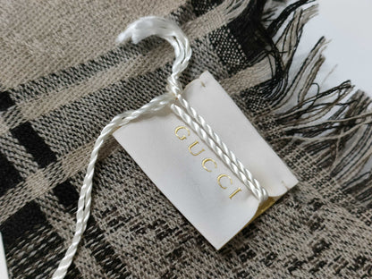 GUCCI Brown Stole 42 Scarf