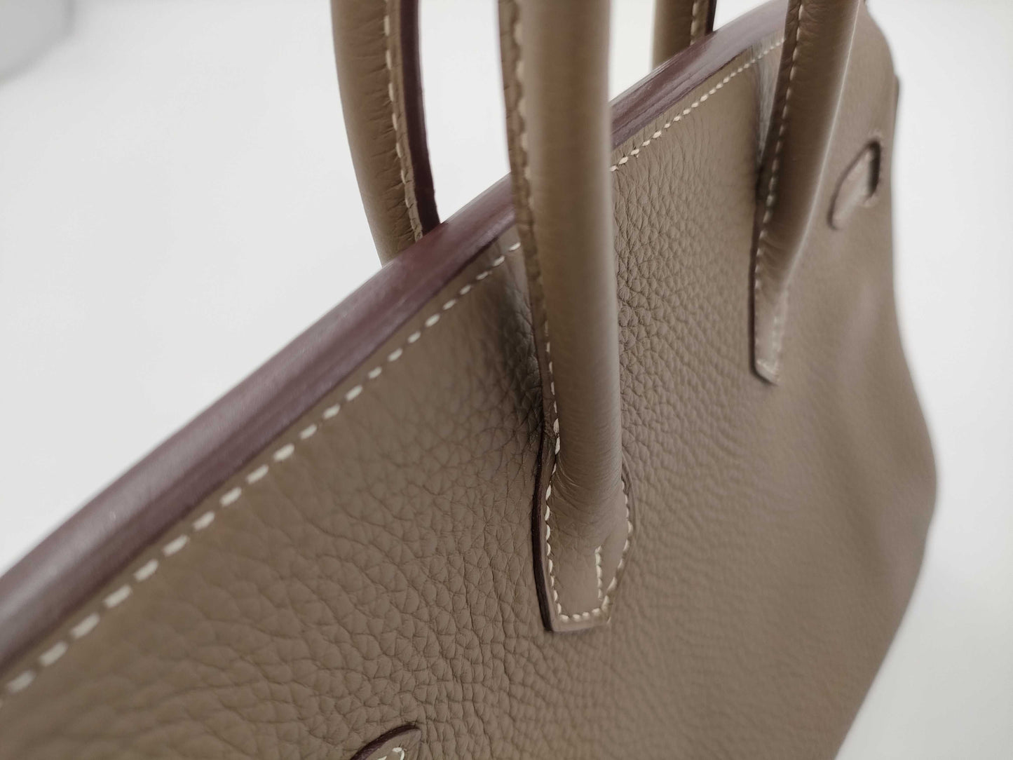 HERMES Birkin 25 Togo Etupe SV Hardware □R Engraved Handbag