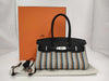 HERMES Birkin Shoulder Light 29 Couverture Vosswift Toile Ash Black SV Fittings K-Engraved Bag