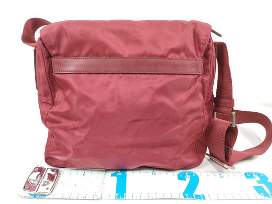 PRADA Nylon Prada Shoulder Bag Nylon RED Shoulder Bag