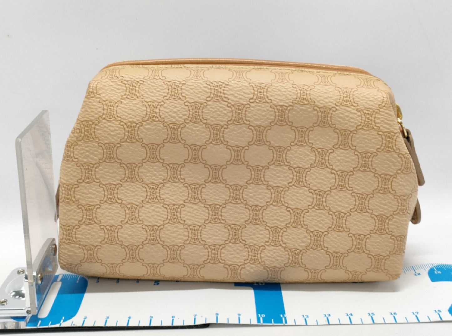 CELINE Pouch with Storage Bag Beige Pouch Without Box Pouch