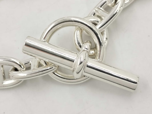 HERMES Schone Dunkle MM Ag925 / 14 frames 50.3g bracelet bangle