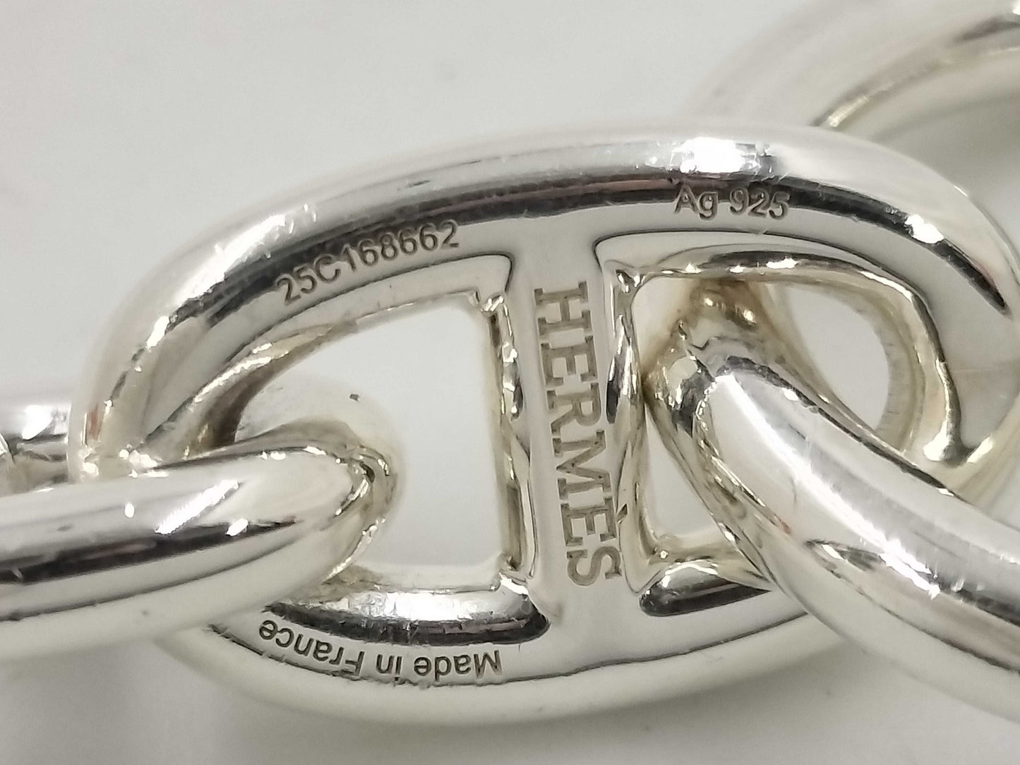 HERMES Schone Dunkle MM Ag925 / 14 frames 50.3g bracelet bangle