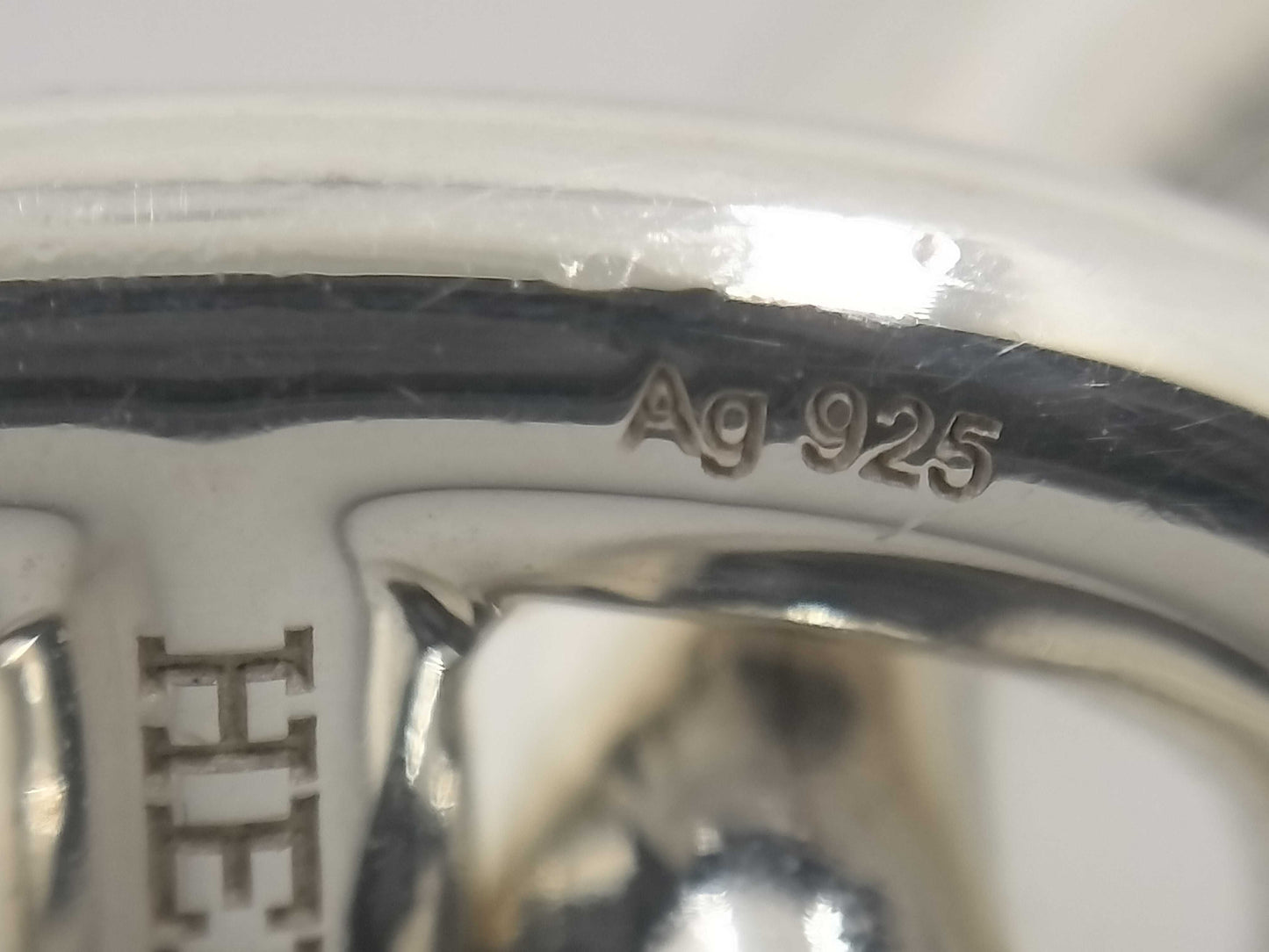 HERMES Schone Dunkle MM Ag925 / 14 frames 50.3g bracelet bangle