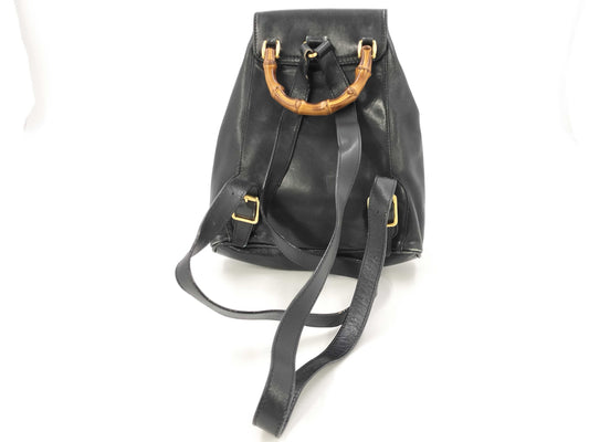 GUCCI Gucci Bamboo Leather Backpack Rucksack