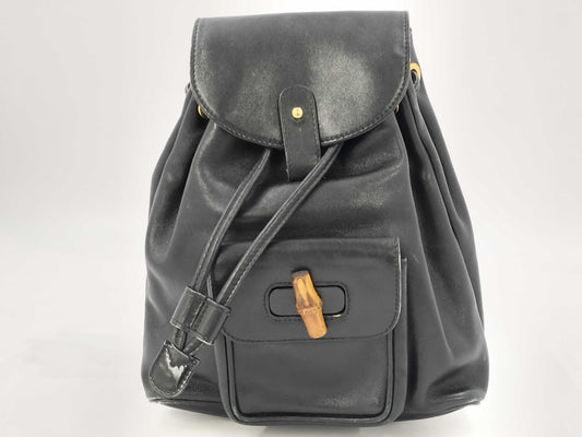 GUCCI Gucci Bamboo Leather Backpack Rucksack