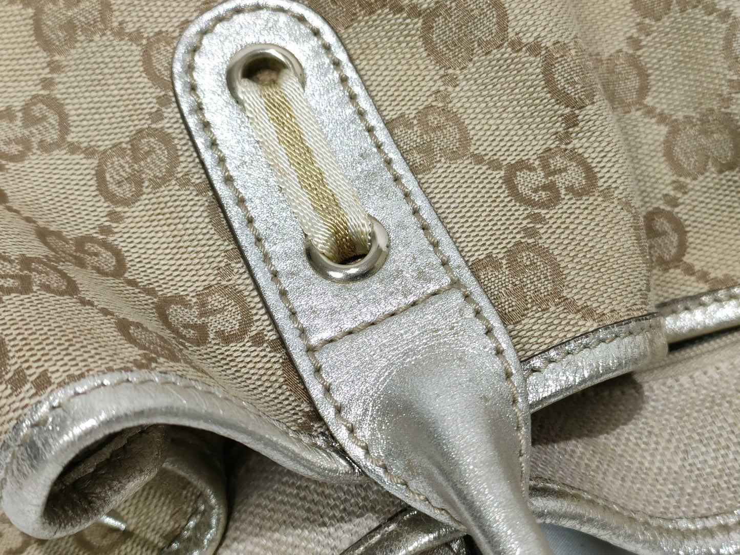 GUCCI GG Canvas GUCCI Gucci Prince GG Canvas Tote Bag 163805 Tote Bag