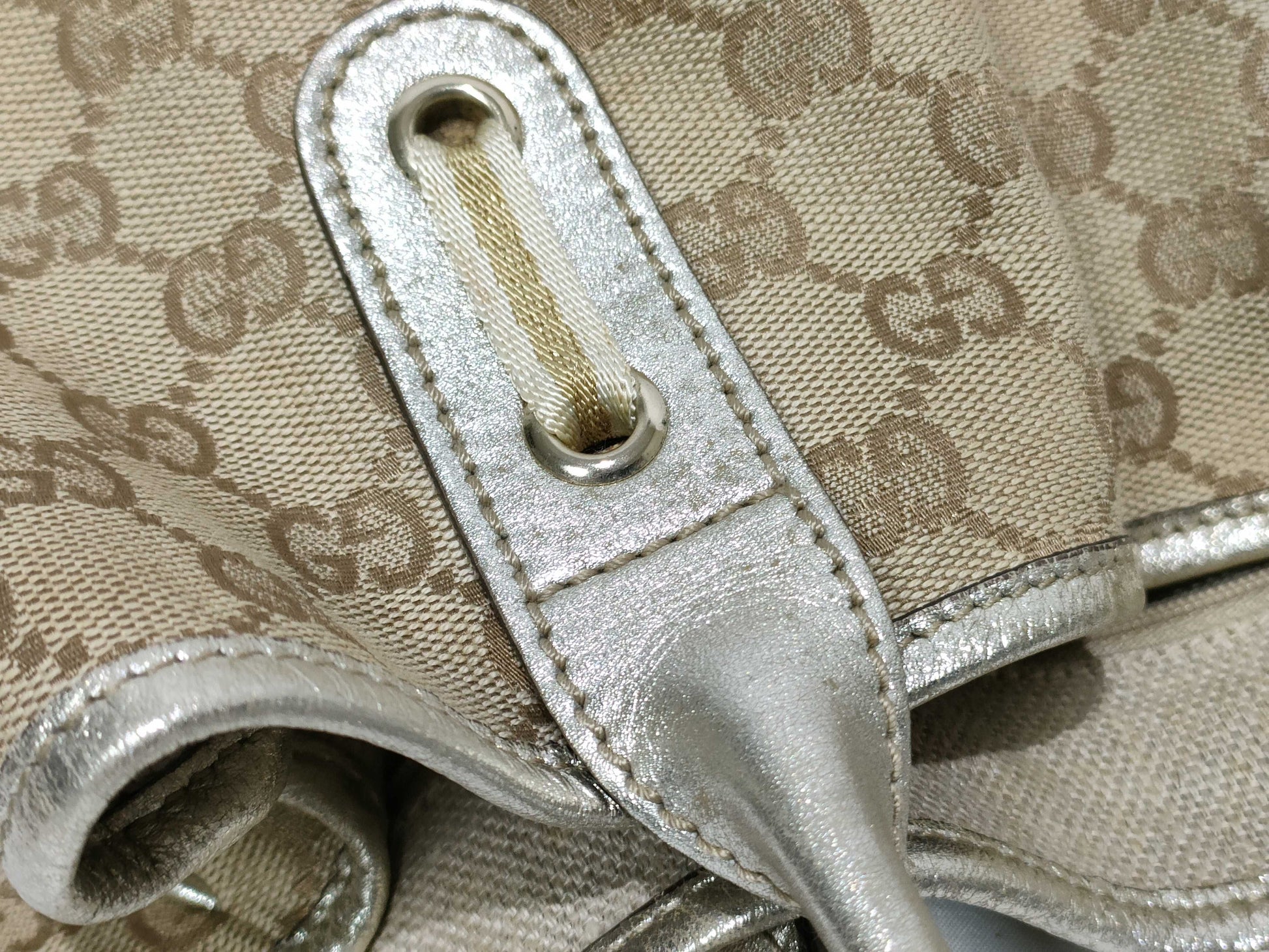 GUCCI GG Canvas GUCCI Gucci Prince GG Canvas Tote Bag 163805 Tote Bag