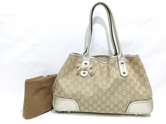 GUCCI GG Canvas GUCCI Gucci Prince GG Canvas Tote Bag 163805 Tote Bag