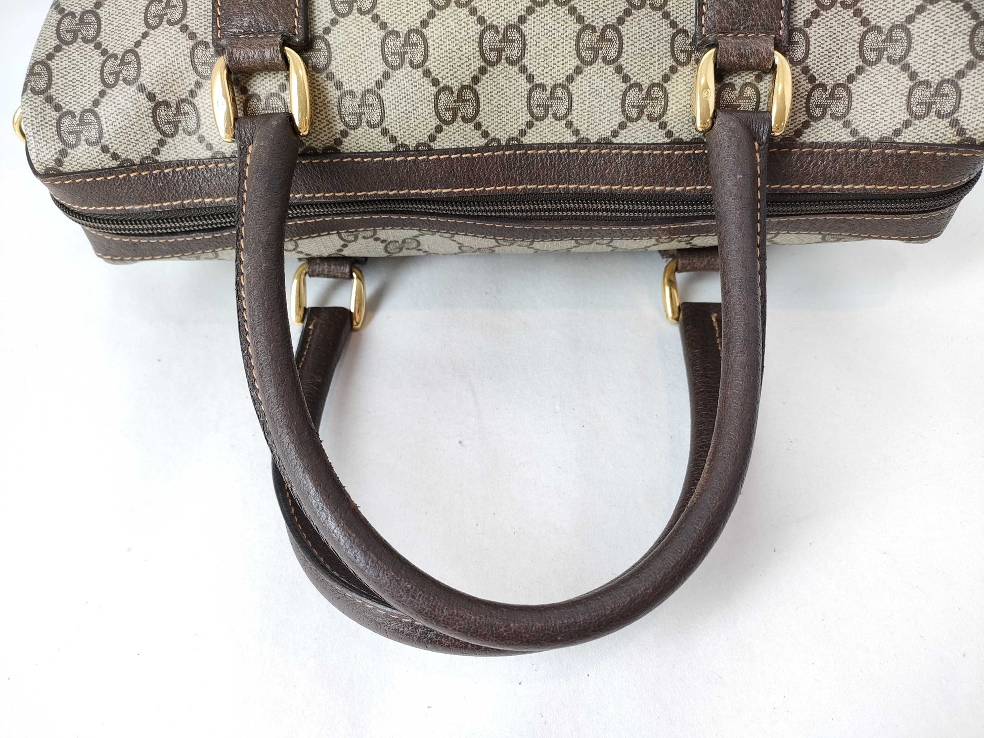 GUCCI GG Supreme GUCCI Gucci GG Supreme Tote Bag Brown Handbag Boston Bag
