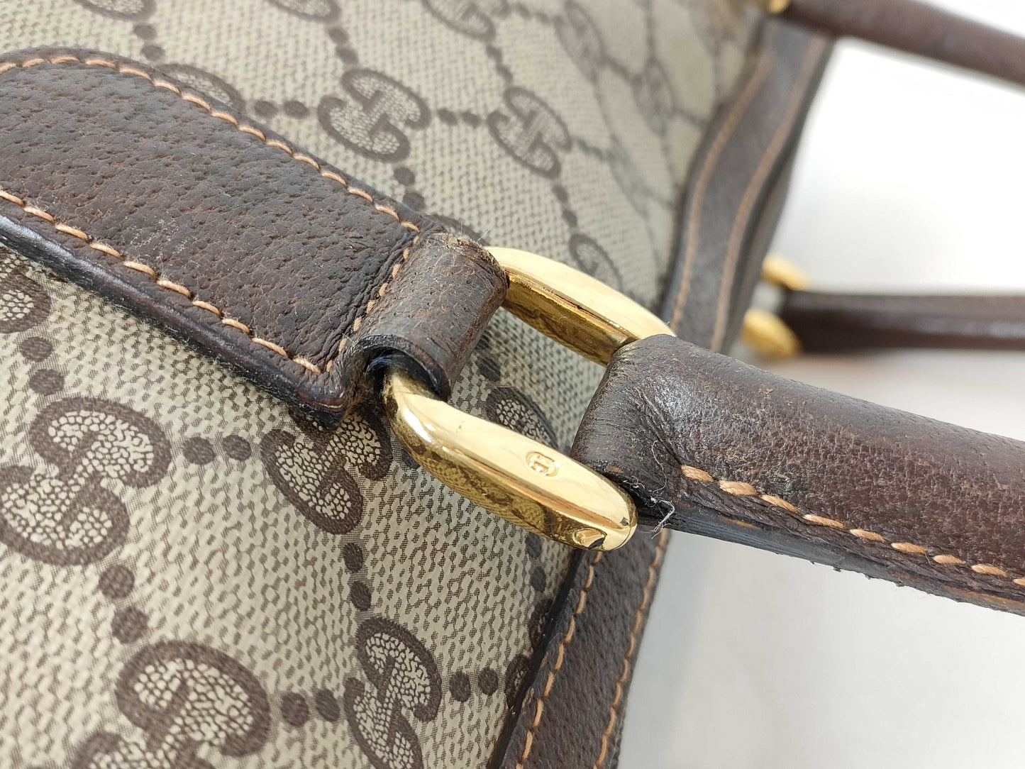 GUCCI GG Supreme GUCCI Gucci GG Supreme Tote Bag Brown Handbag Boston Bag