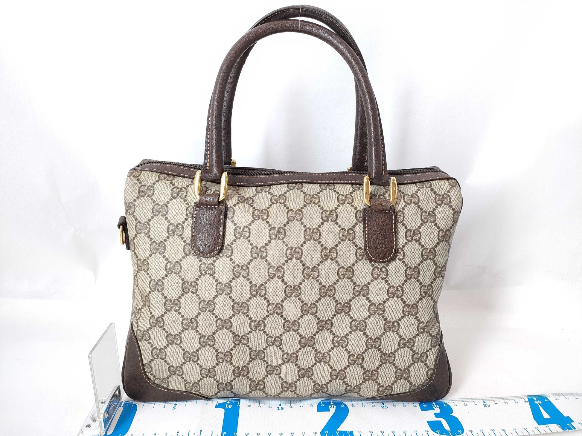 GUCCI GG Supreme GUCCI Gucci GG Supreme Tote Bag Brown Handbag Boston Bag