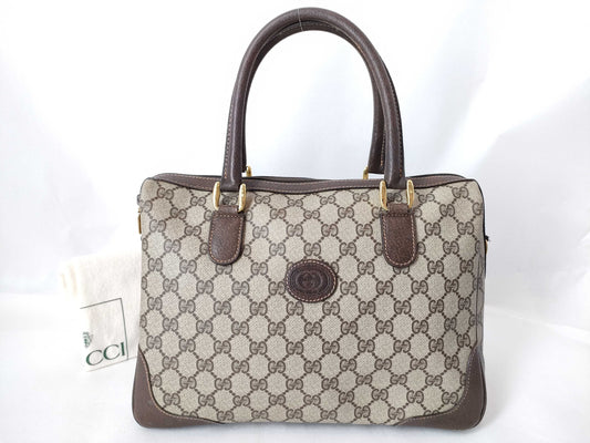GUCCI GG Supreme GUCCI Gucci GG Supreme Tote Bag Brown Handbag Boston Bag