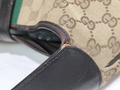 GUCCI GG Canvas GUCCI Gucci Jackie Sherry Line Handbag Shoulder Bag Shoulder Bag