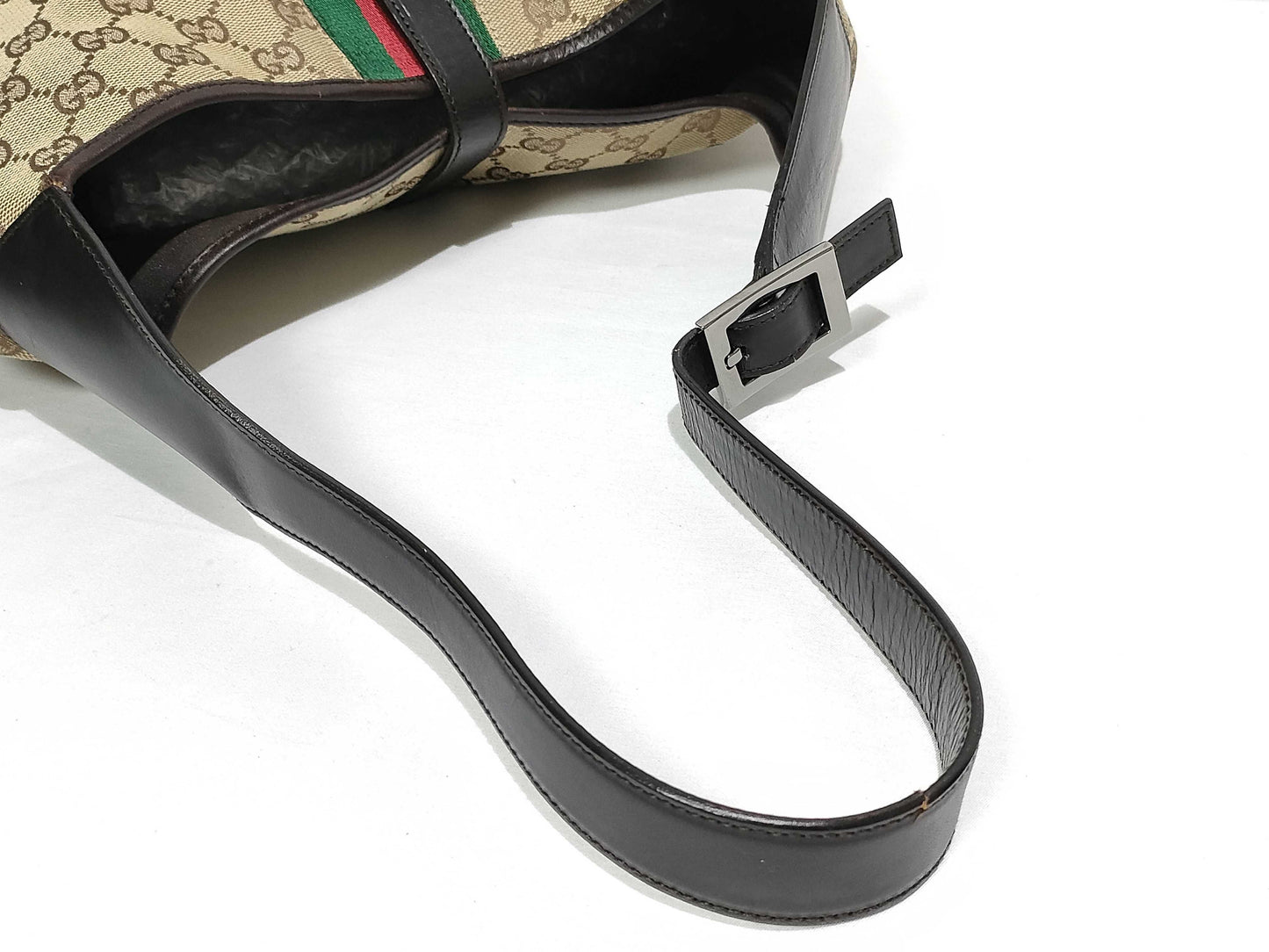 GUCCI GG Canvas GUCCI Gucci Jackie Sherry Line Handbag Shoulder Bag Shoulder Bag