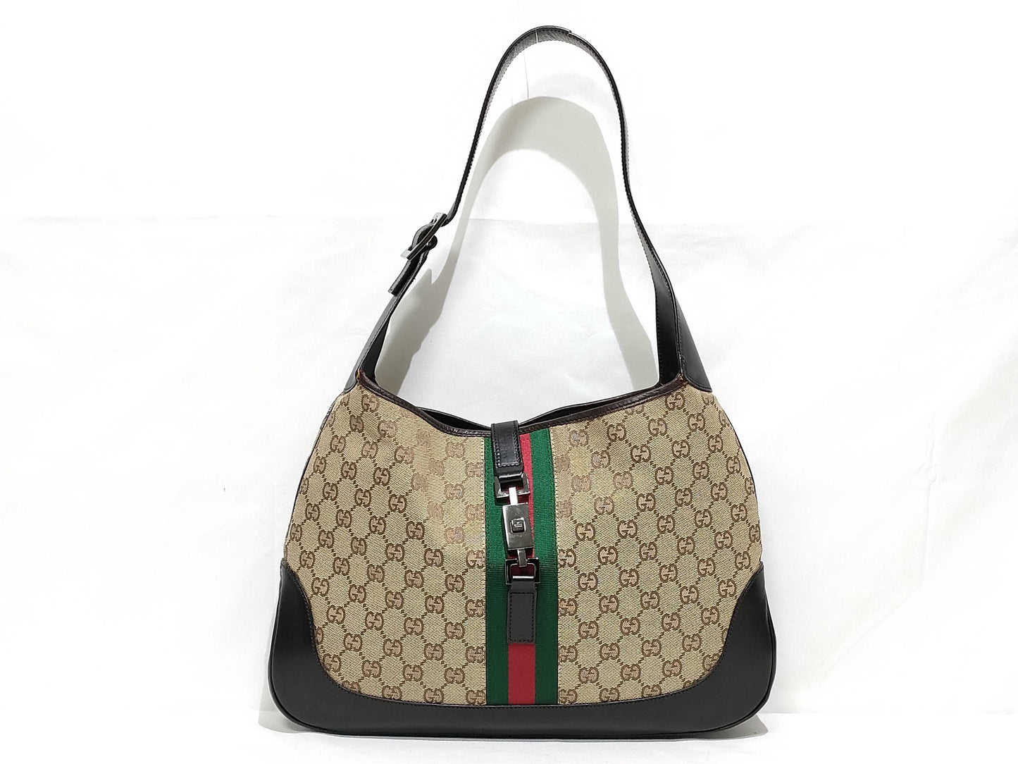 GUCCI GG Canvas GUCCI Gucci Jackie Sherry Line Handbag Shoulder Bag Shoulder Bag