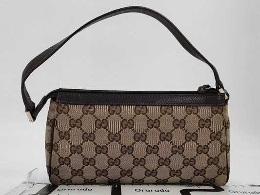 GUCCI Gucci Abbey GG Canvas 145750 Accessory Pouch Handbag Pouch