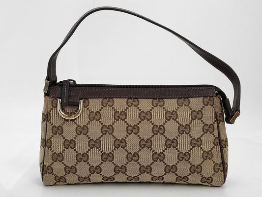 GUCCI Gucci Abbey GG Canvas 145750 Accessory Pouch Handbag Pouch