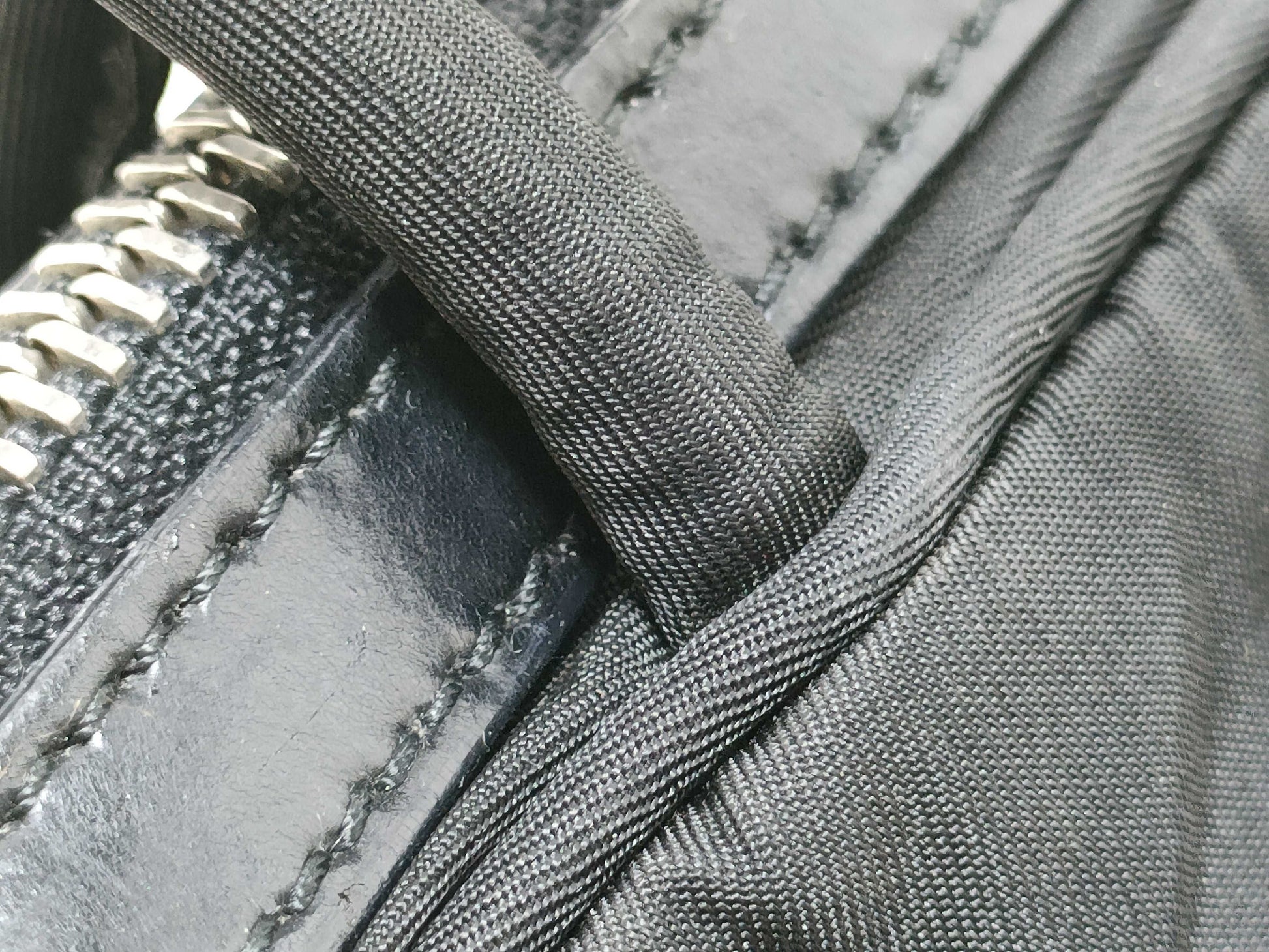 PRADA Nylon PRADA Triangle Plate Nylon Tote Bag Black Handbag