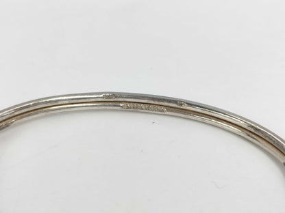 Tiffany & Co. Double Hook Bangle 925x750 15.2g Gold x Silver Bracelet Bangle