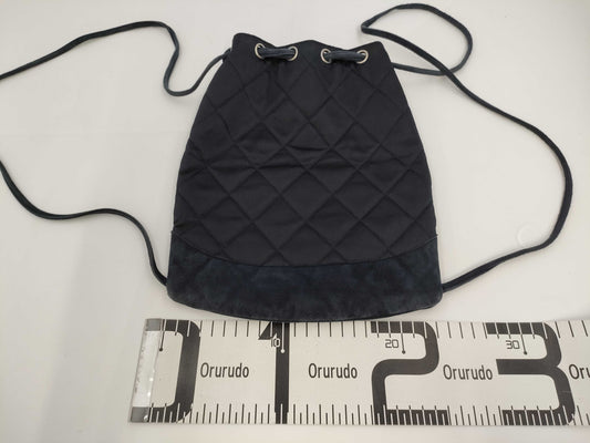 CHANEL Satin Pearl Logo Rucksack
