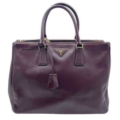 PRADA Burgundy Saffiano Handbag