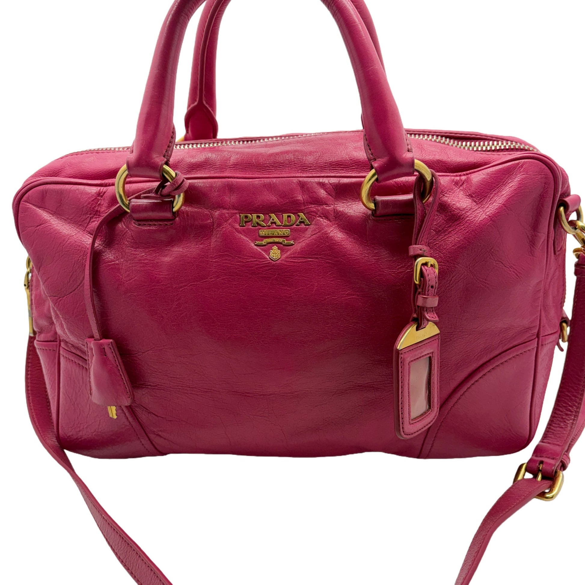 PRADA Leather 2-way Shoulder Bag Shoulder Bag