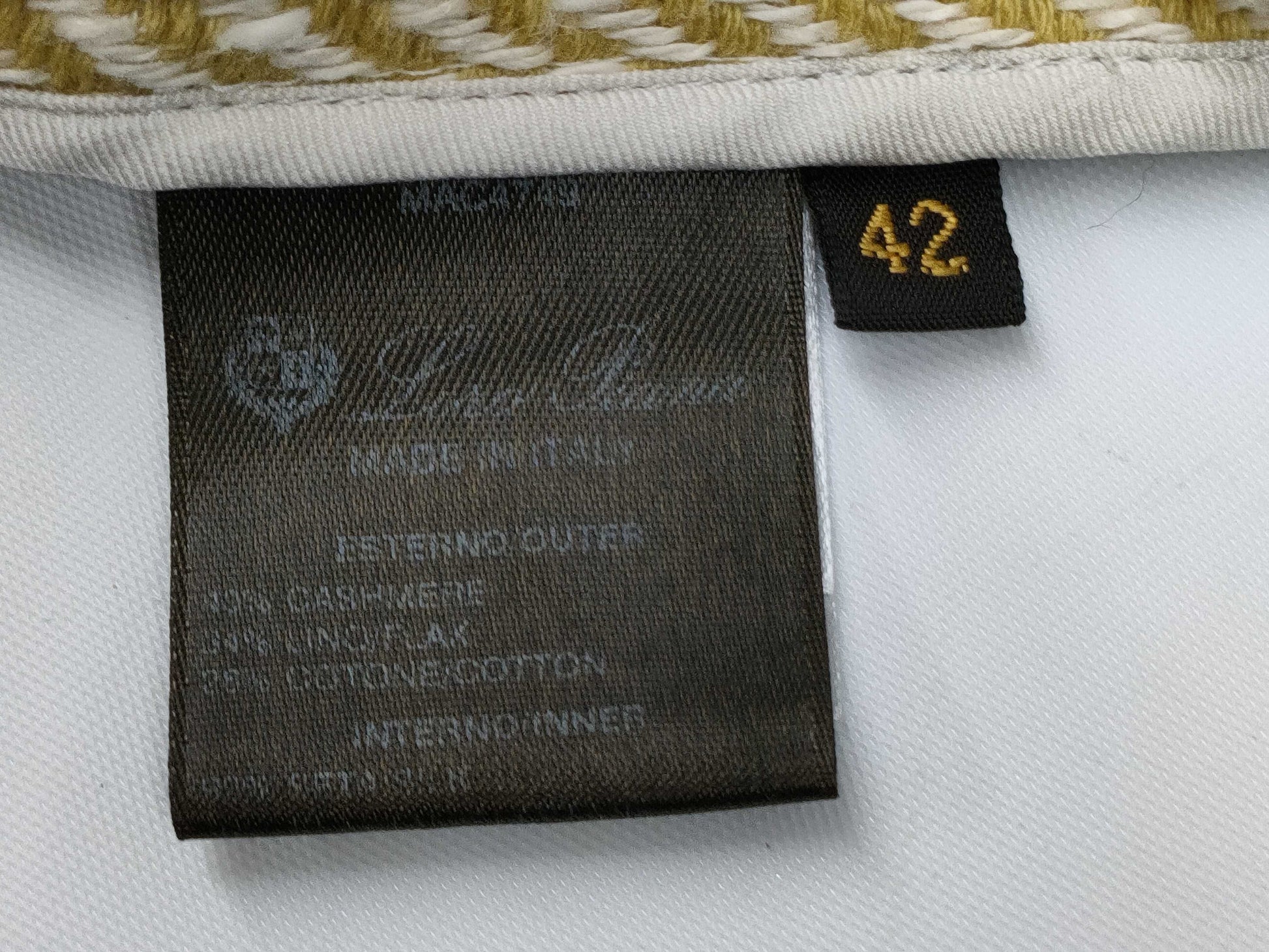 Loro Piana Cashmere Herringbone Coat Women's 42 Coat