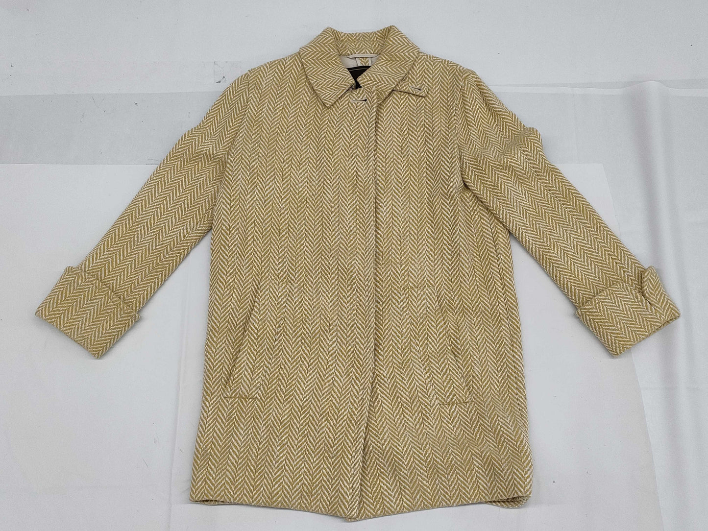 Loro Piana Cashmere Herringbone Coat Women's 42 Coat