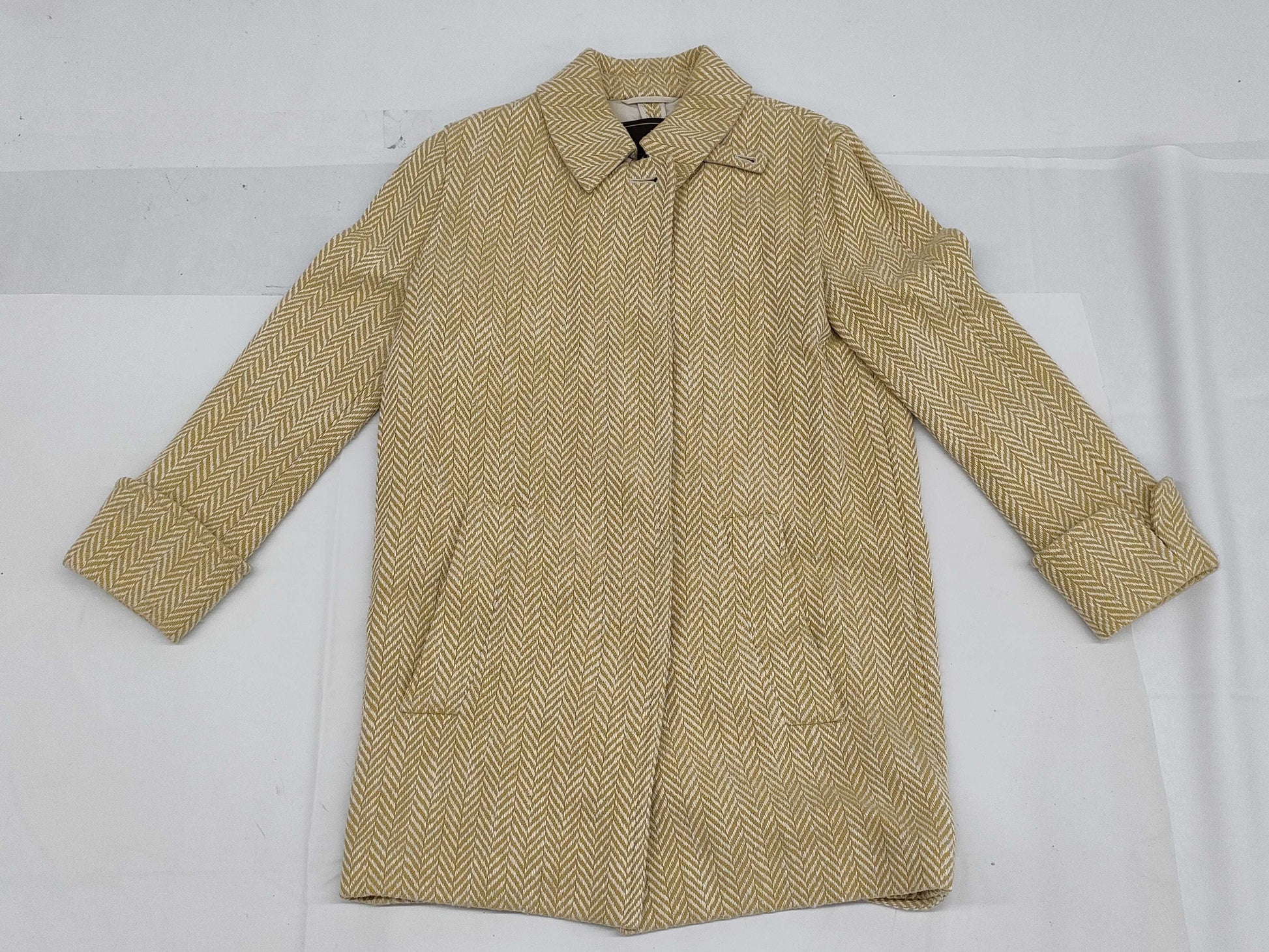 Loro Piana Cashmere Herringbone Coat Women's 42 Coat