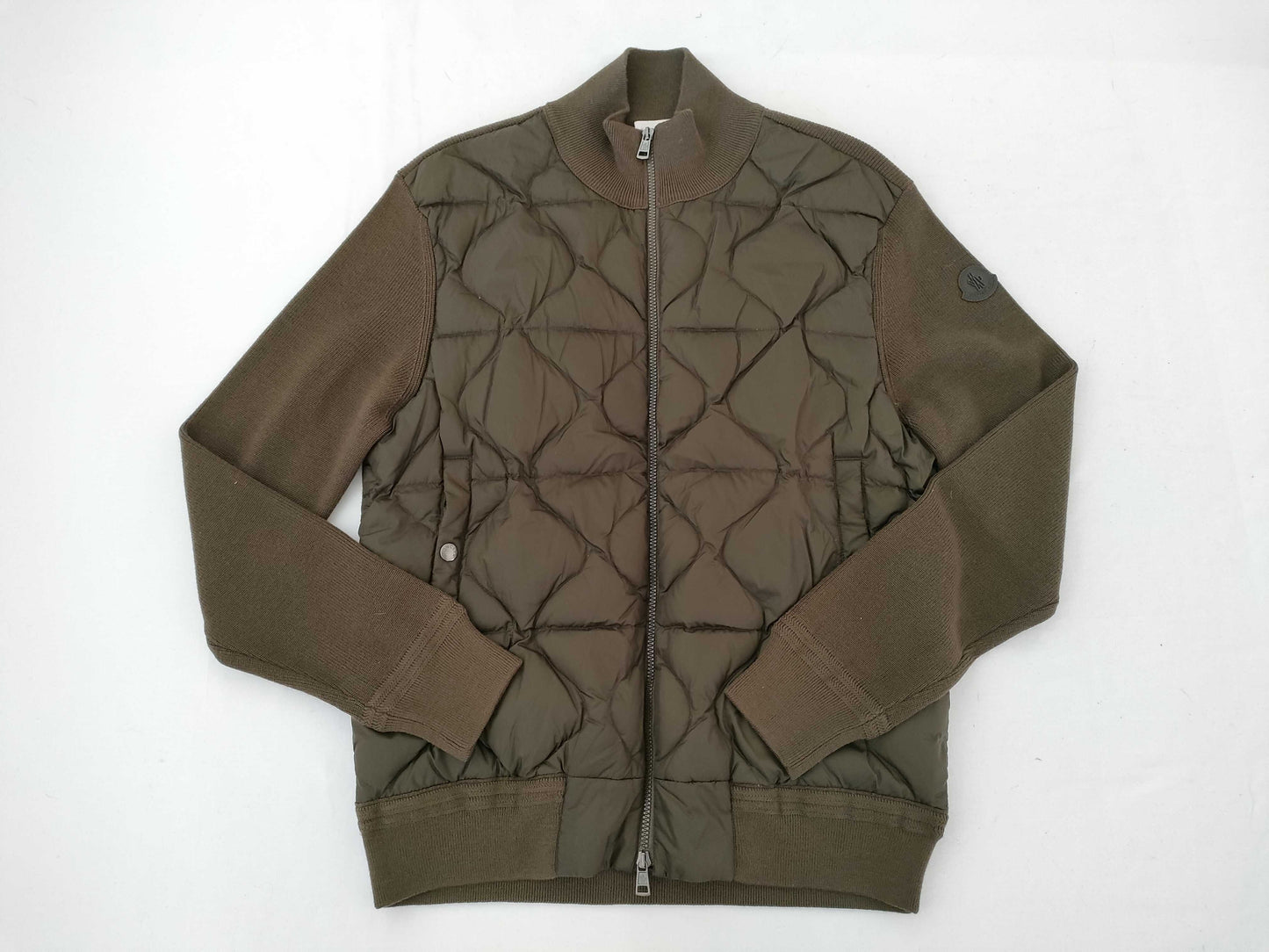 MONCLER MAGLIONE TRICOT CARDIGAN Knit Down Jacket with Switch Detail, Men's XL