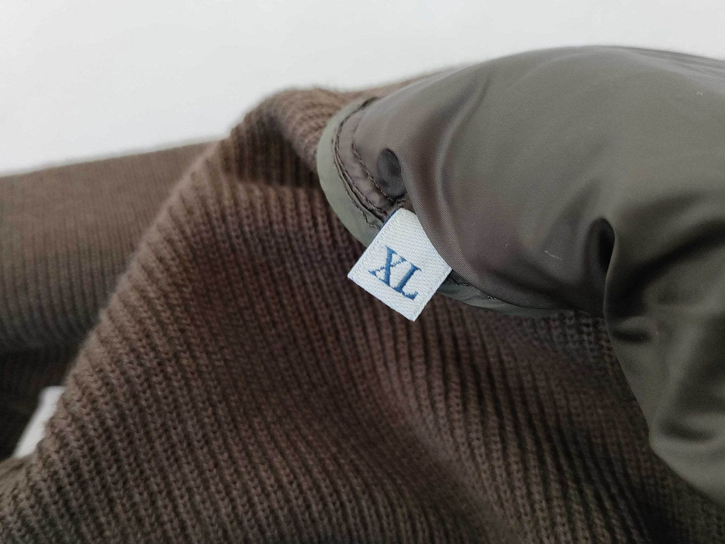 MONCLER MAGLIONE TRICOT CARDIGAN Knit Down Jacket with Switch Detail, Men's XL