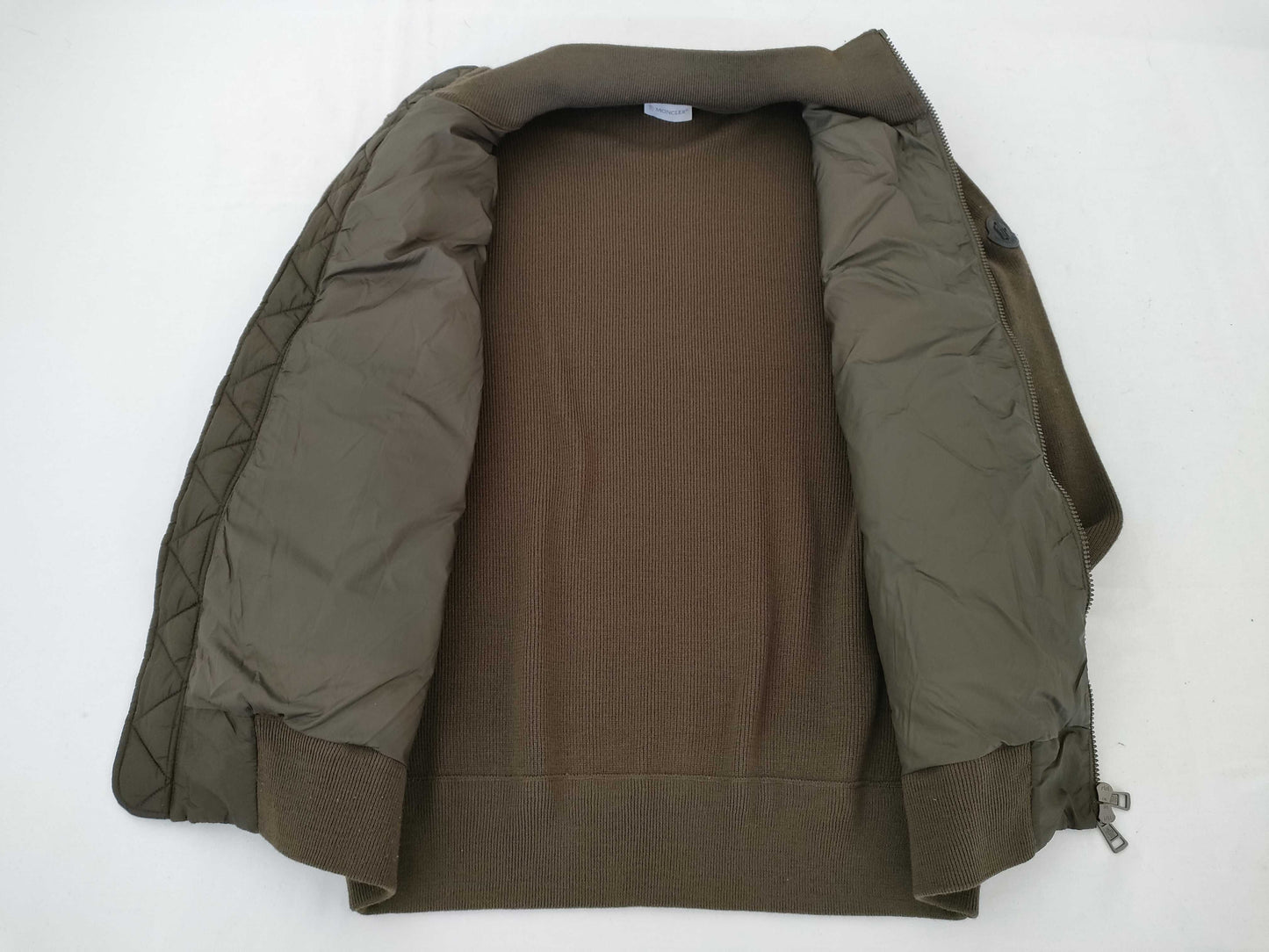 MONCLER MAGLIONE TRICOT CARDIGAN Knit Down Jacket with Switch Detail, Men's XL