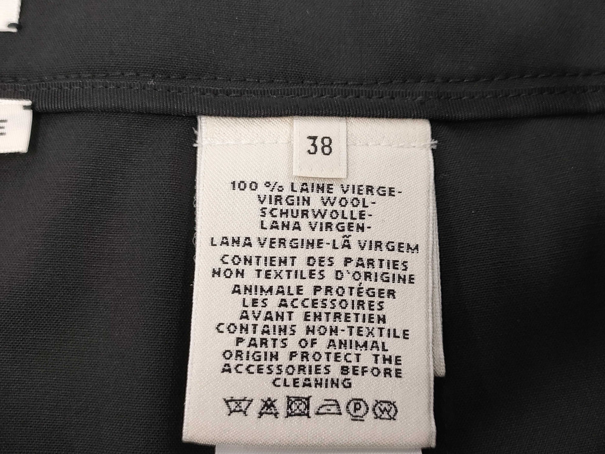 HERMES Skirt Black Size 38 Skirt