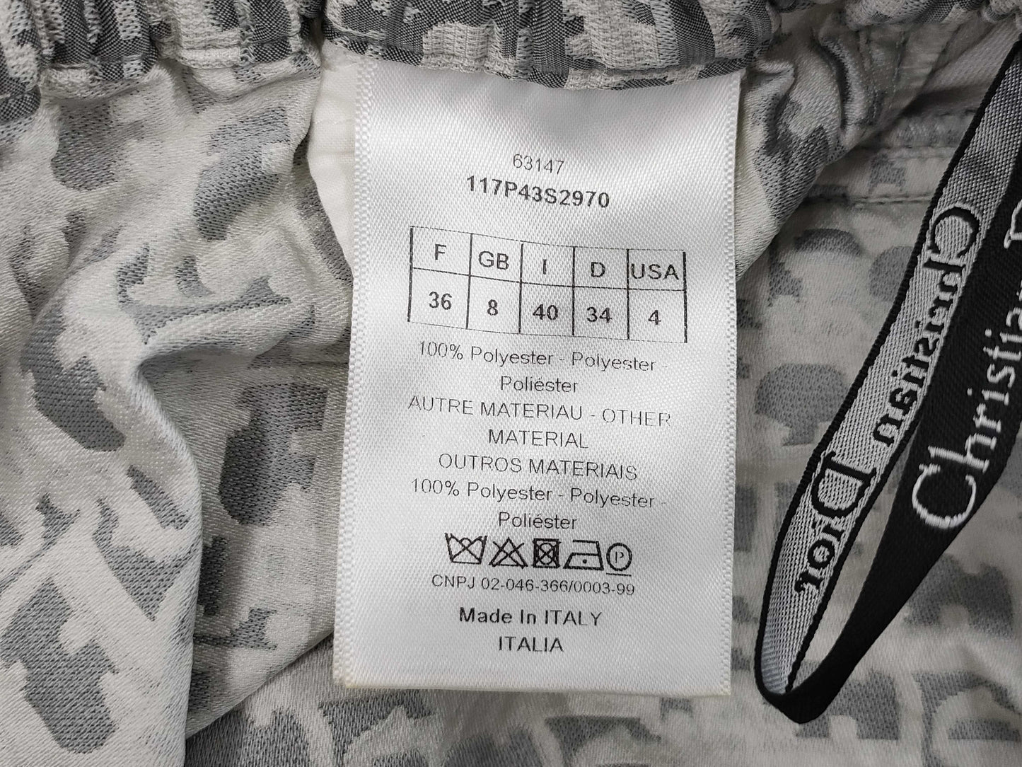 Dior Pants Grey 40 Pants