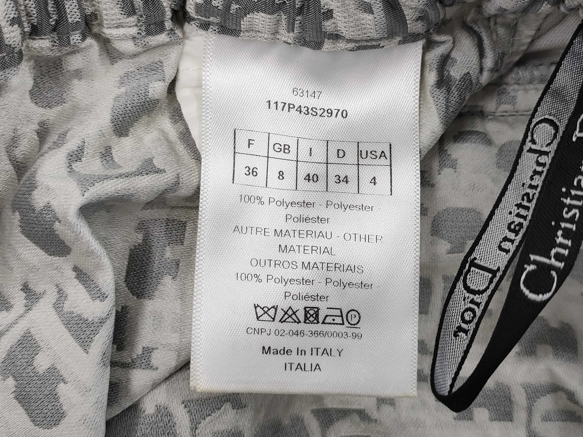 Dior Pants Grey 40 Pants