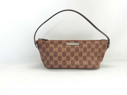 GUCCI GUCCI Accessory Pouch Brown Canvas Pouch
