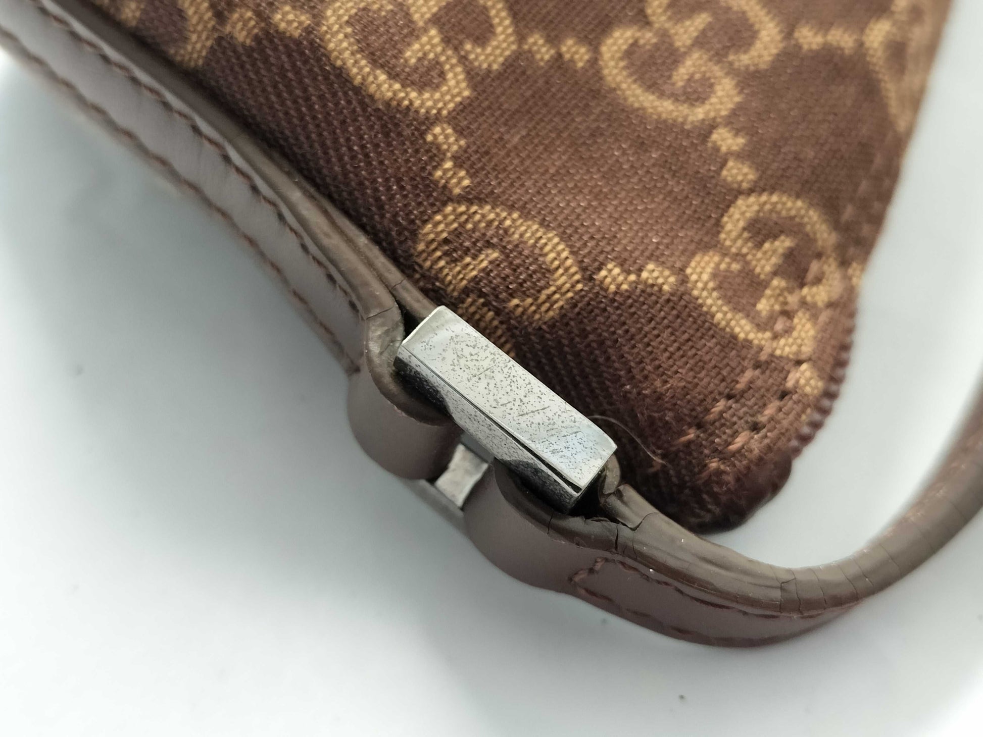 GUCCI GUCCI Accessory Pouch Brown Canvas Pouch