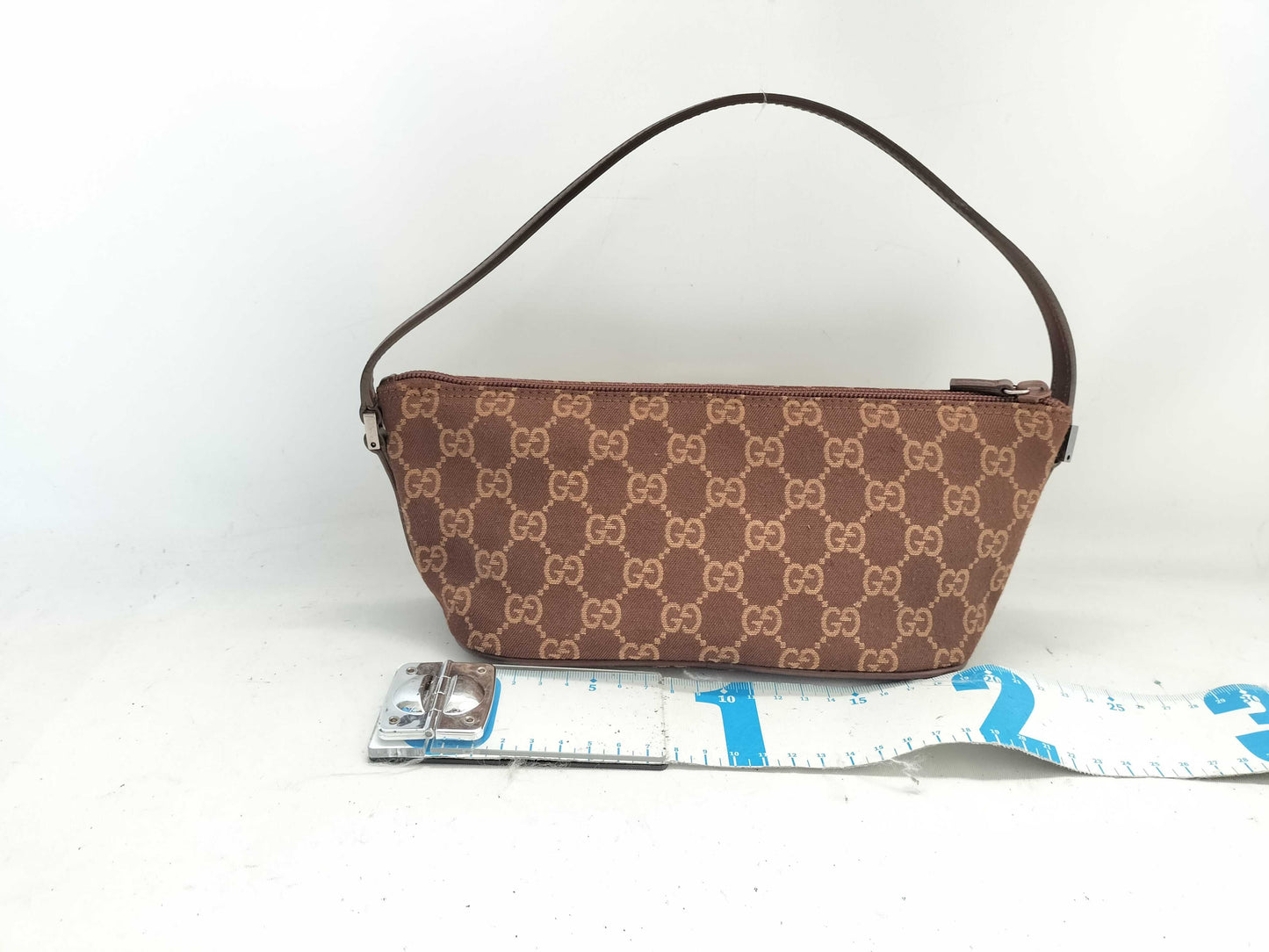 GUCCI GUCCI Accessory Pouch Brown Canvas Pouch
