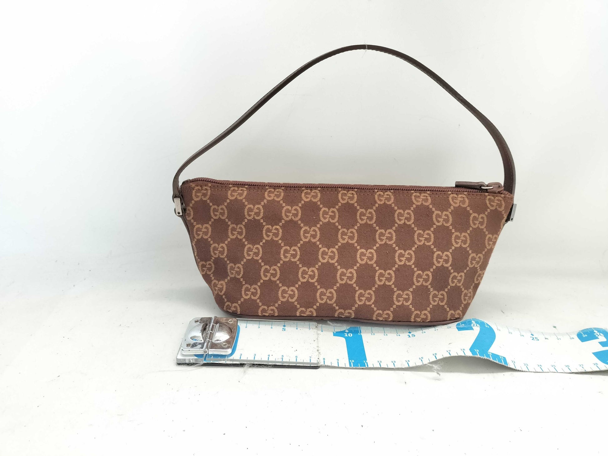 GUCCI GUCCI Accessory Pouch Brown Canvas Pouch