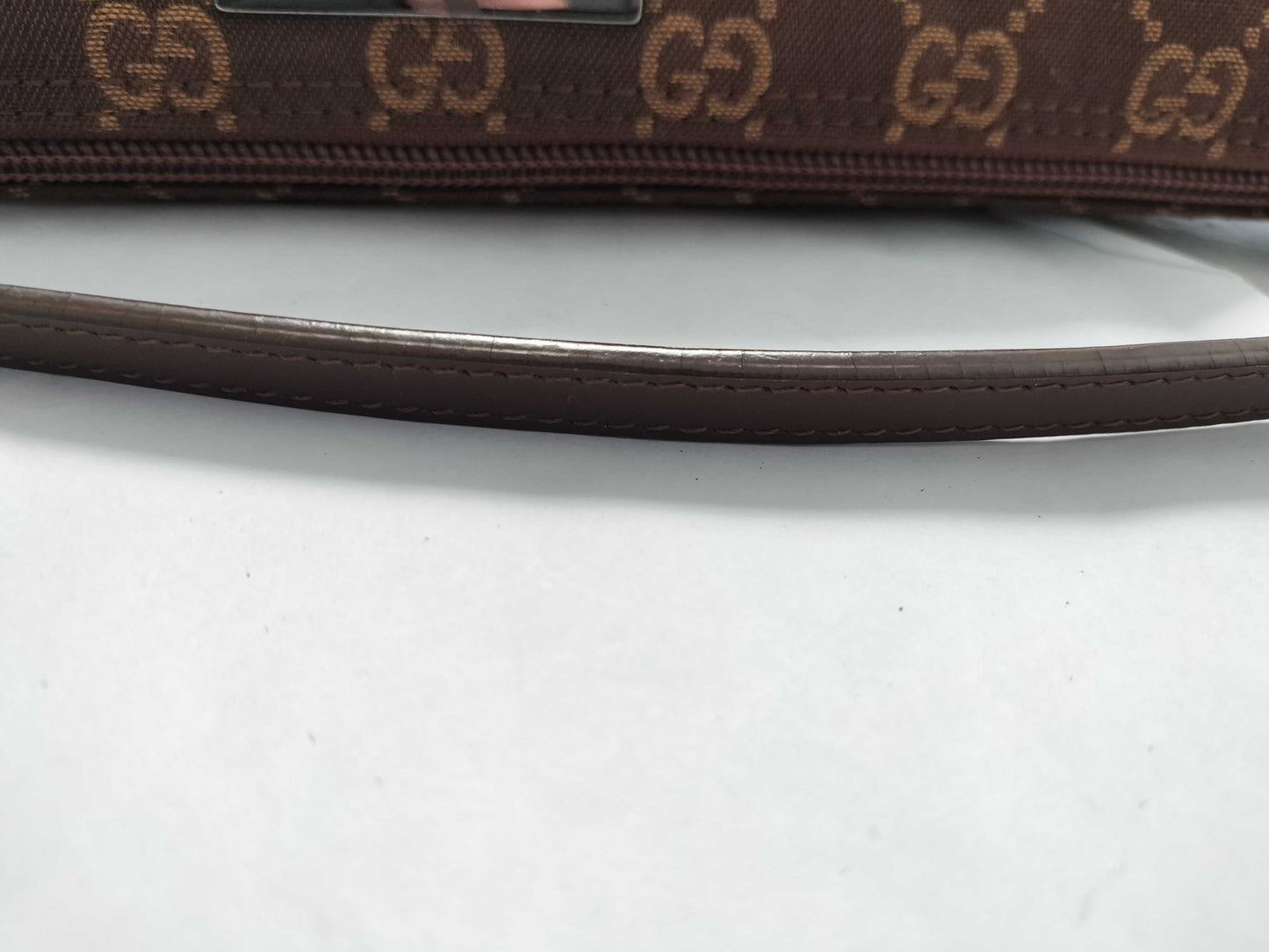 GUCCI GUCCI Accessory Pouch Brown Canvas Pouch