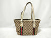 GUCCI Webbing GUCCI Tote Bag Canvas Sherry Line Tote Bag