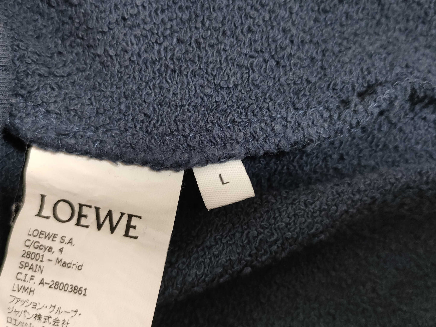 LOEWE Anagram Cotton Hoodie Top